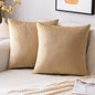 2 Premium Velvet Pillow Covers – Soft & Stylish Cushion Cases for Sofa, Bed & Car