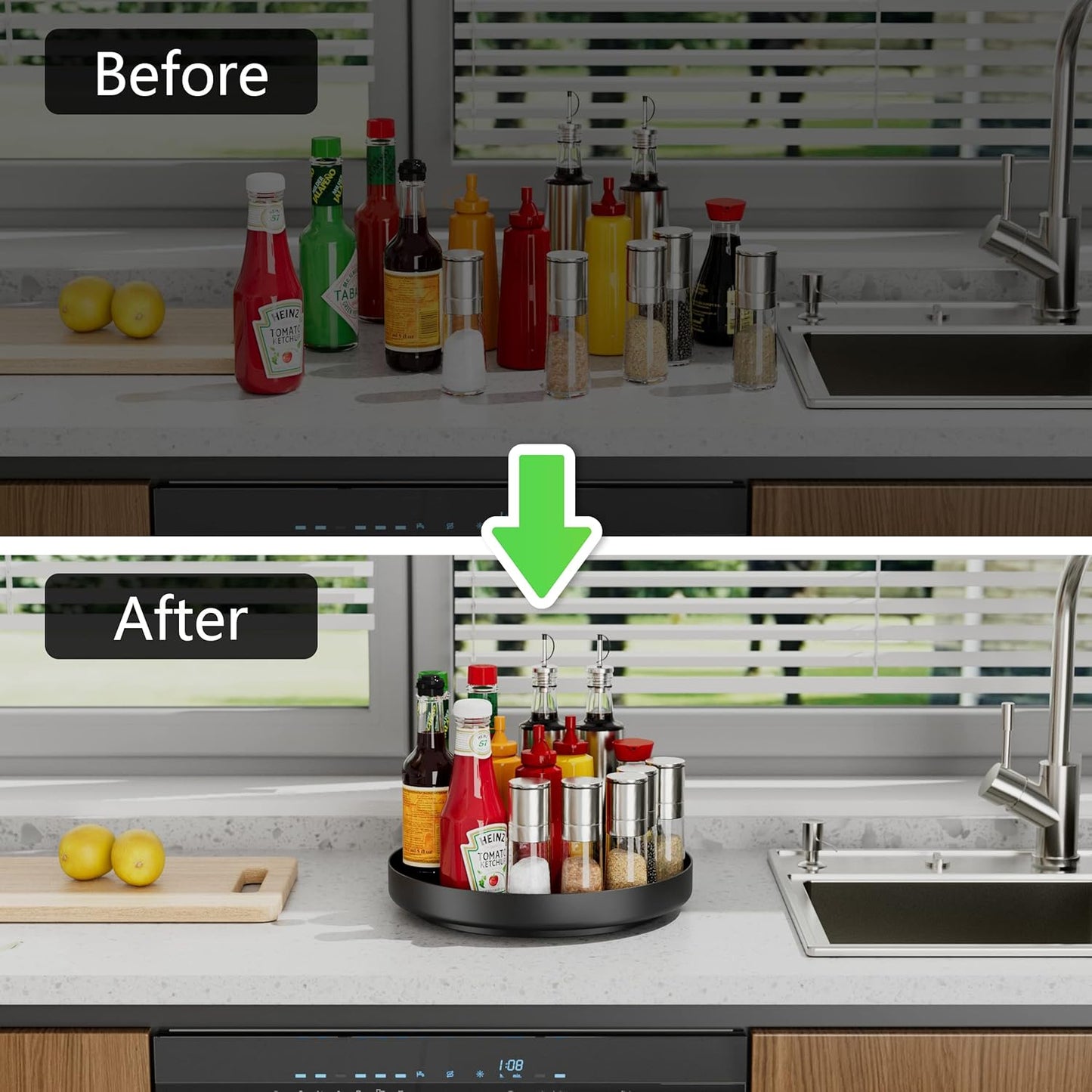 Metal Lazy Susan Organizer