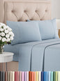 Premium Full Size 4-Piece Sheet Set – Ultra-Soft, Cooling & Wrinkle-Free Bedding with Deep Pockets
