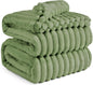 Gentlesoft White Fleece Throw Blanket