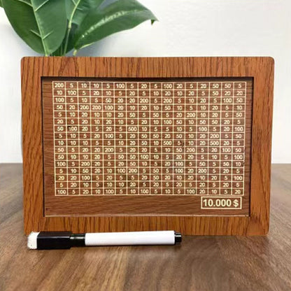 Wooden Saving Goal Money Box