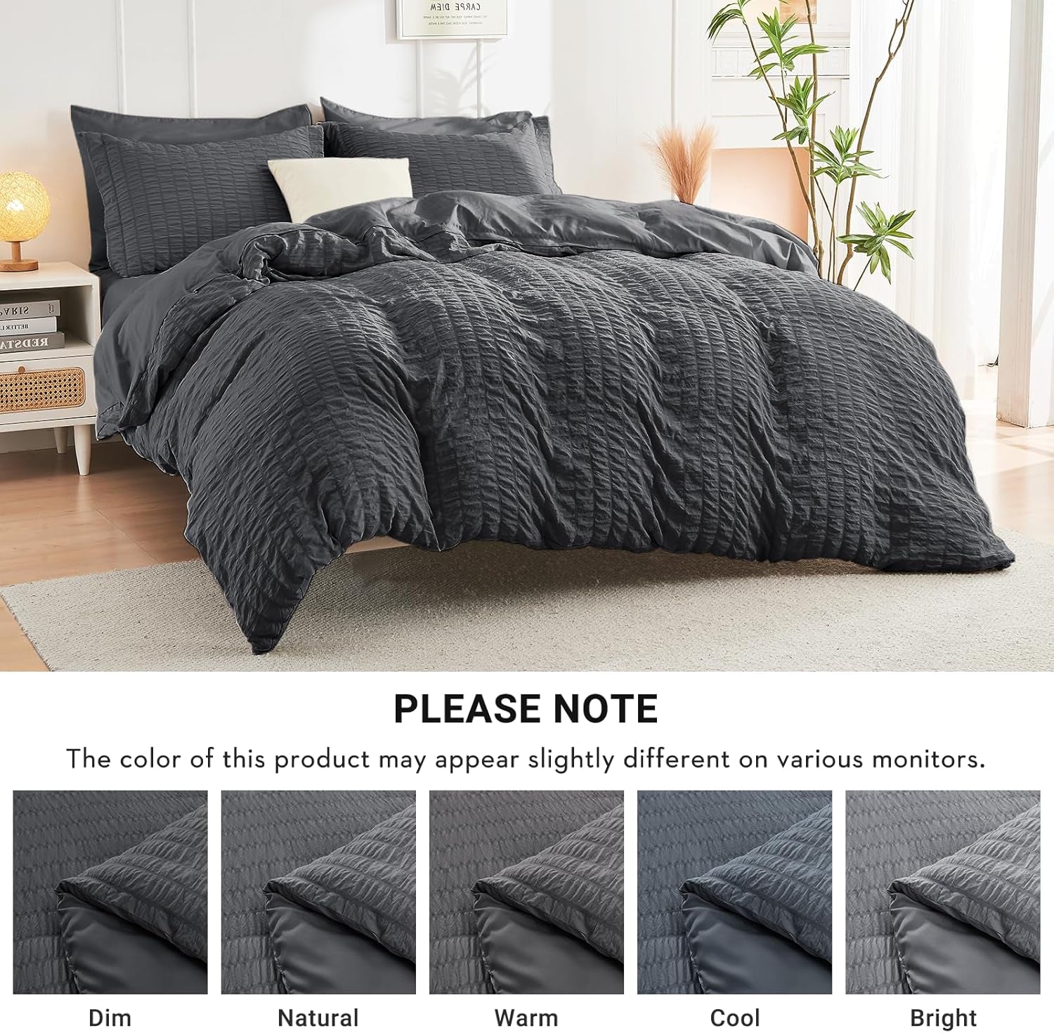 Seersucker Comforter Set – Full Size