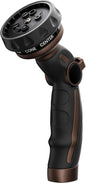 Heavy Duty Metal Hose Nozzle with 9 Spray Patterns