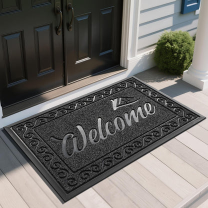 Heavy Duty Welcome Mat for Indoor & Outdoor Use