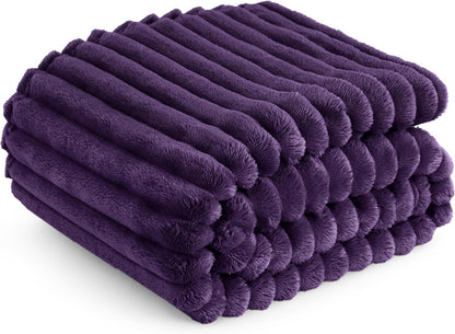 Gentlesoft White Fleece Throw Blanket