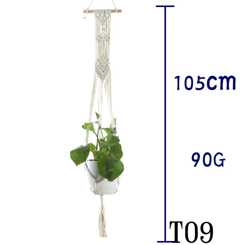 Handwoven Cotton Plant Hanger