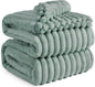 Gentlesoft White Fleece Throw Blanket