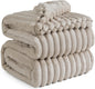 Gentlesoft White Fleece Throw Blanket