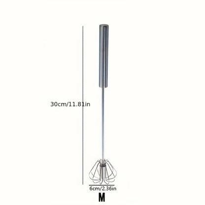 Semi-Automatic Stainless Steel Egg Beater