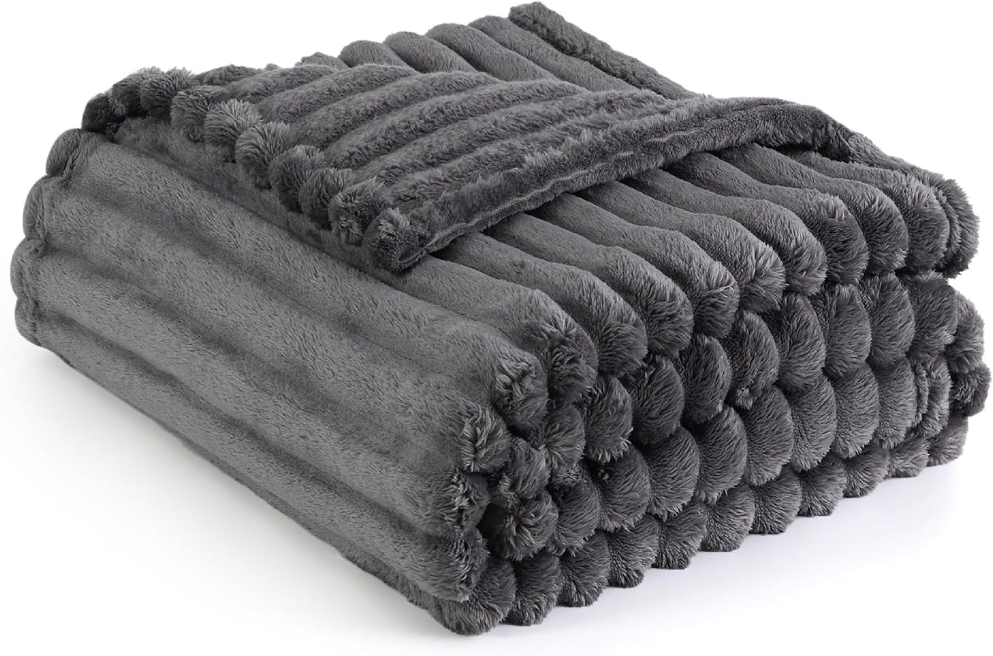 Gentlesoft White Fleece Throw Blanket