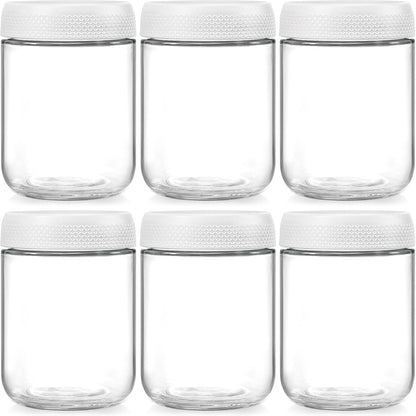 Glass Oats Containers – 16oz, 6 Pack
