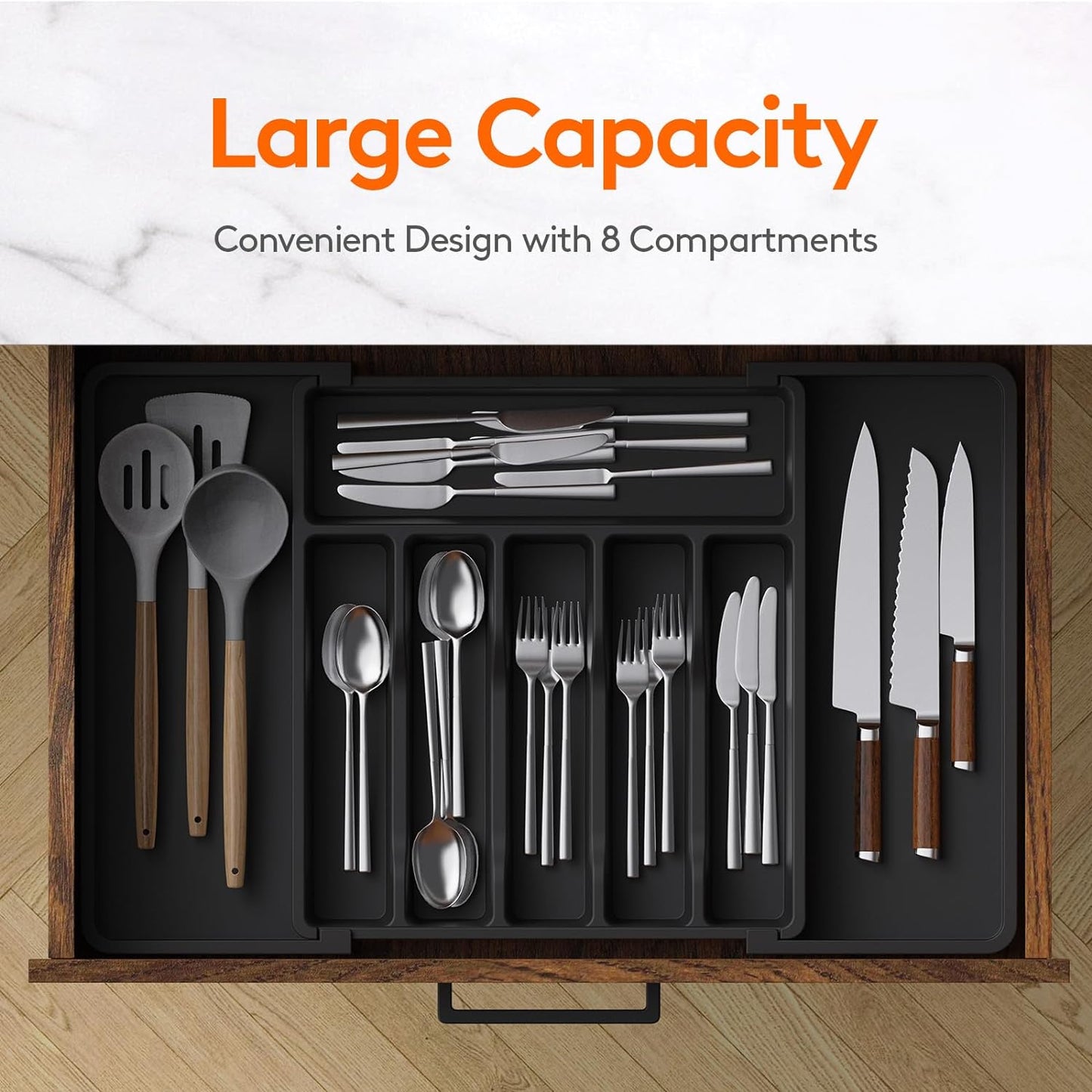 Expandable Silverware Drawer Organizer