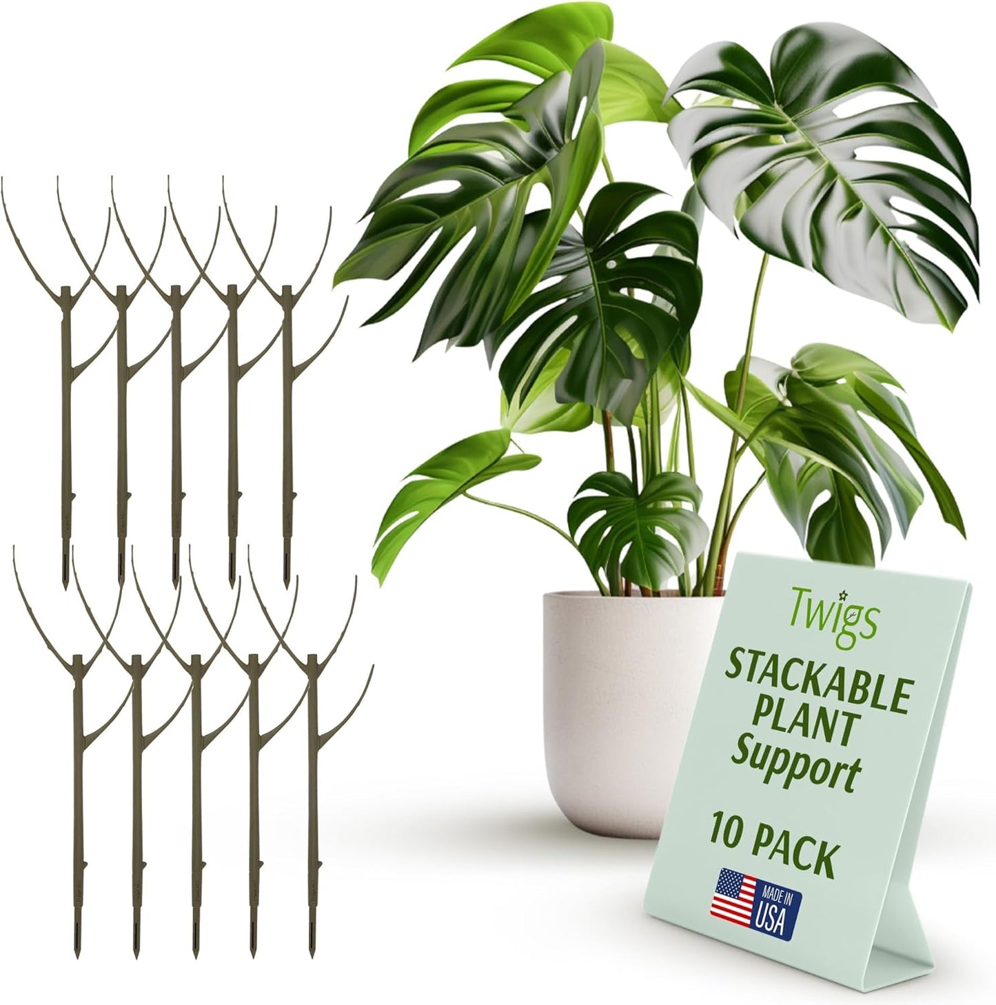 Stackable Monstera Plant Support Stakes