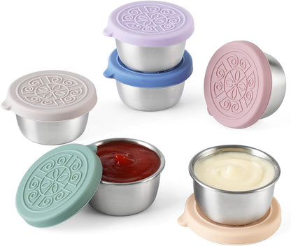 Stainless Steel Sauce Cups – 8 Pack