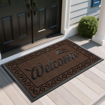 Heavy Duty Welcome Mat for Indoor & Outdoor Use
