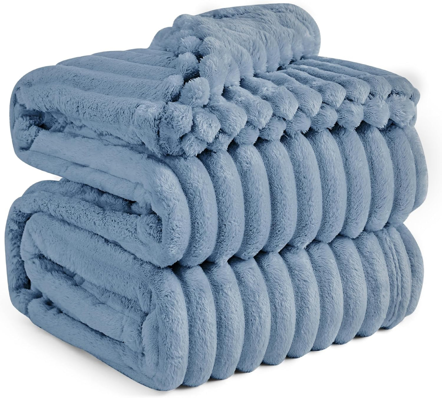 Gentlesoft White Fleece Throw Blanket