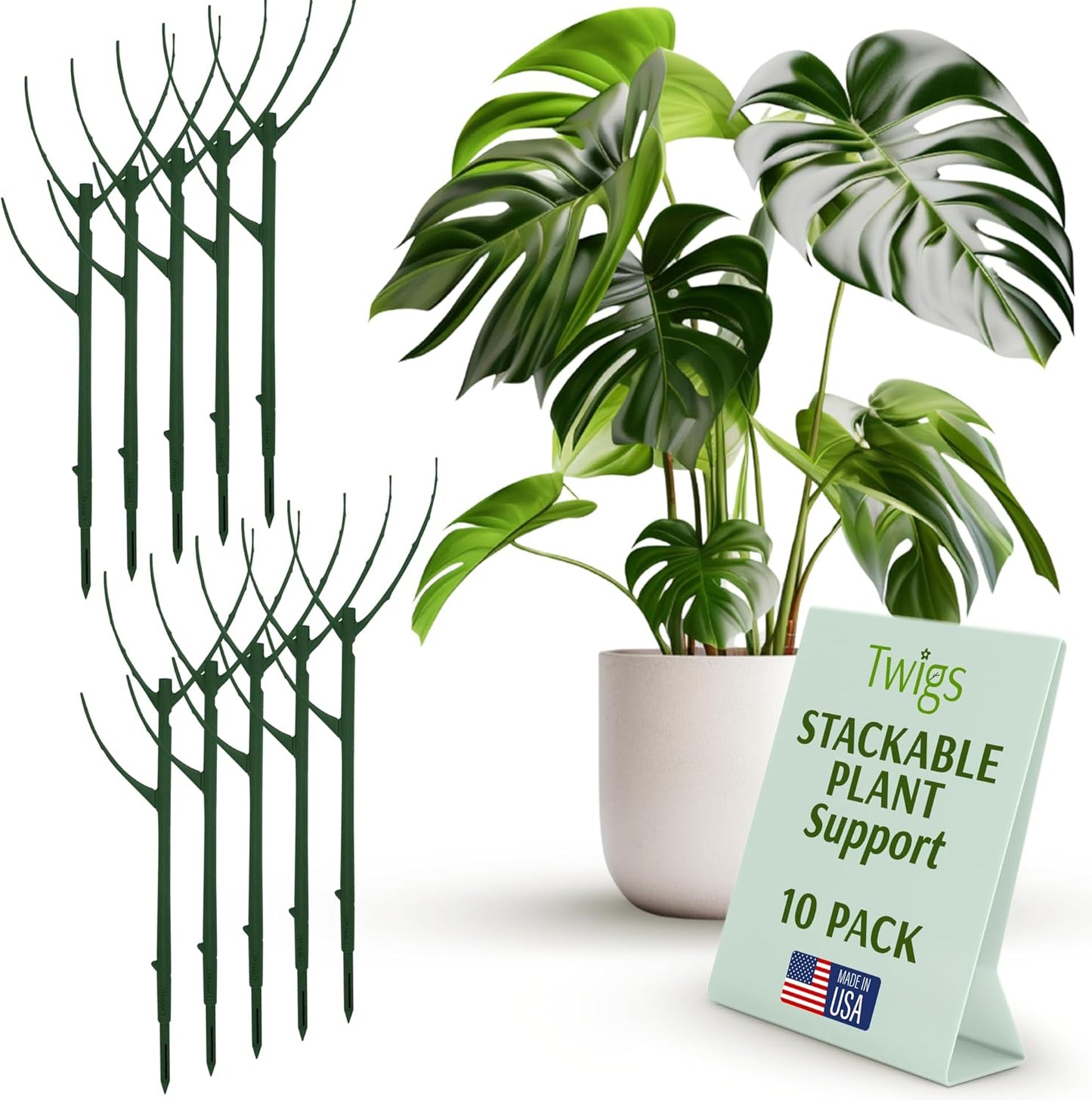 Stackable Monstera Plant Support Stakes