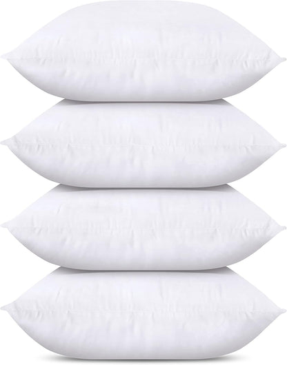 Classic White Throw Pillows