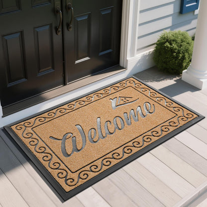 Heavy Duty Welcome Mat for Indoor & Outdoor Use