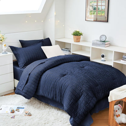 Seersucker Comforter Set – Full Size