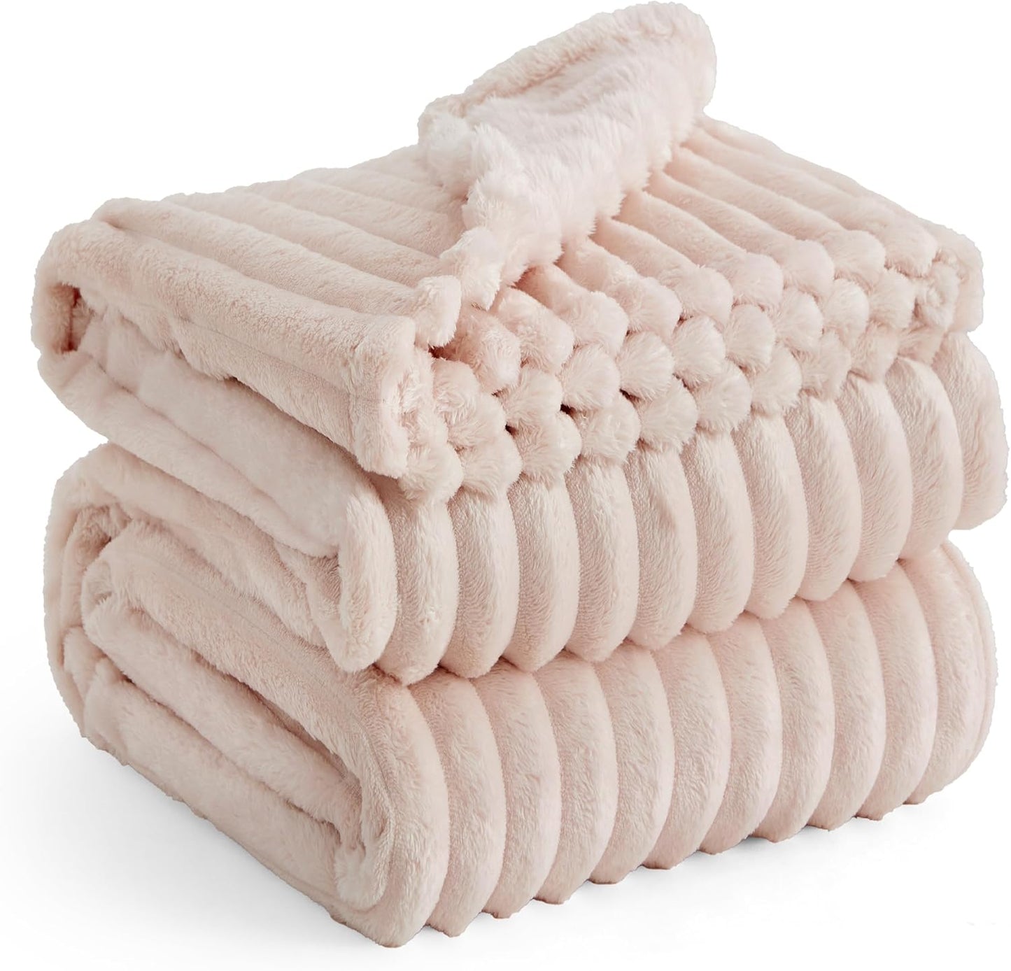 Gentlesoft White Fleece Throw Blanket