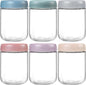 Glass Oats Containers – 16oz, 6 Pack
