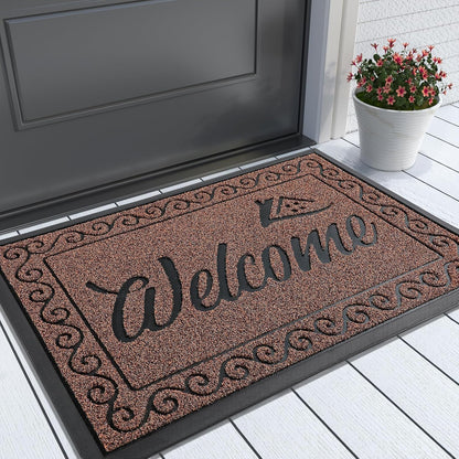 Heavy Duty Welcome Mat for Indoor & Outdoor Use