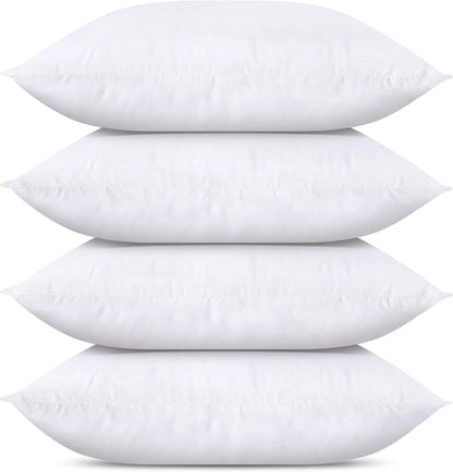 Classic White Throw Pillows