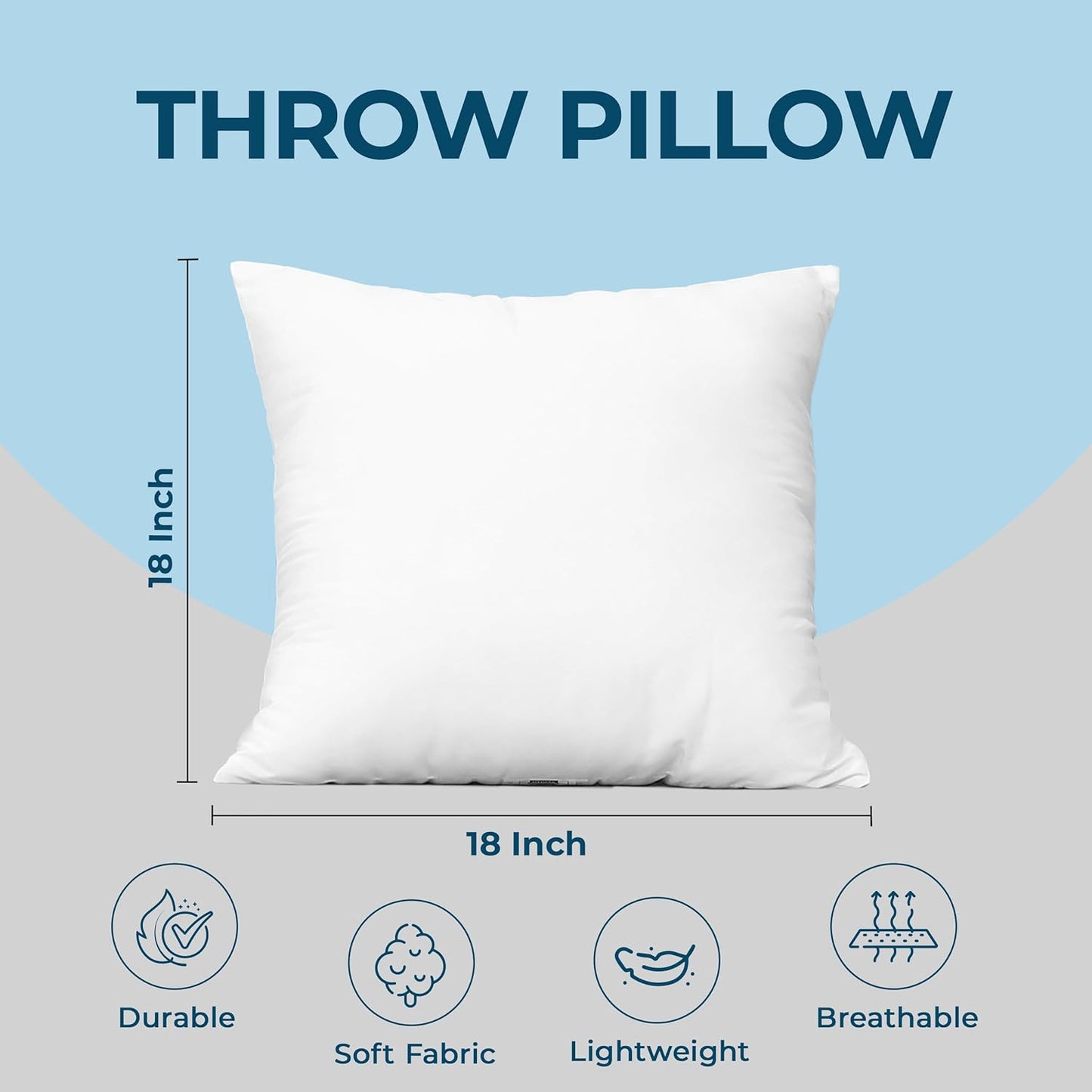 Classic White Throw Pillows
