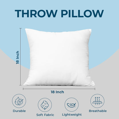 Classic White Throw Pillows