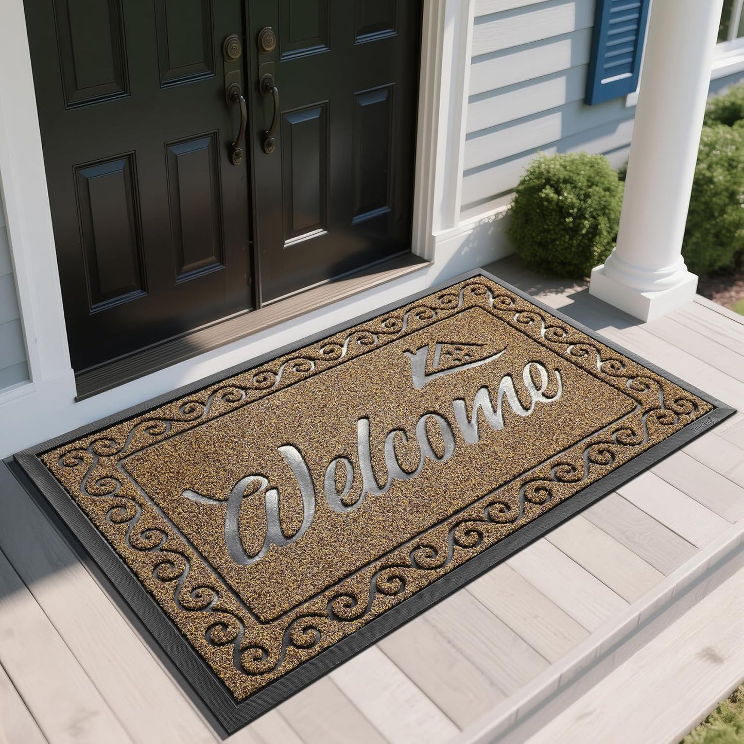 Heavy Duty Welcome Mat for Indoor & Outdoor Use