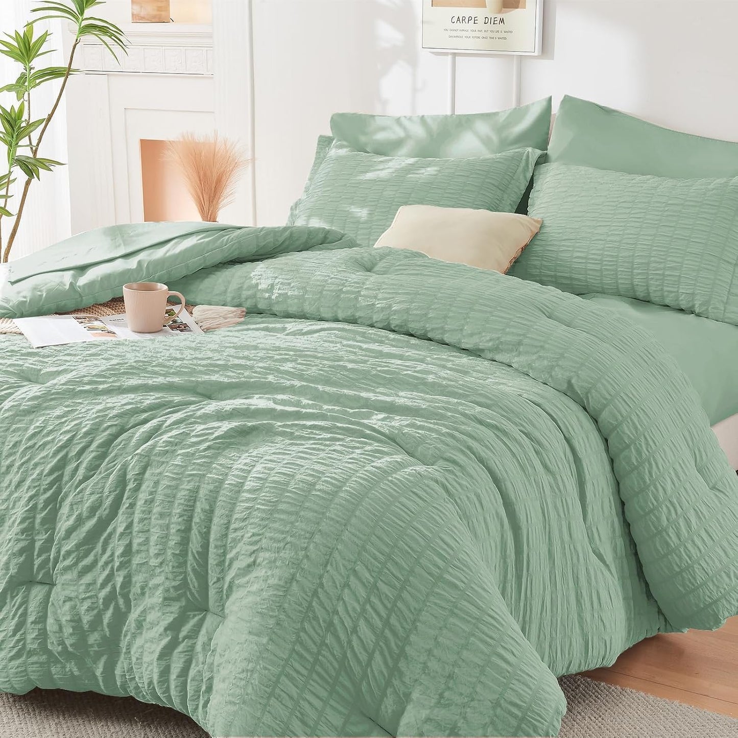 Seersucker Comforter Set – Full Size