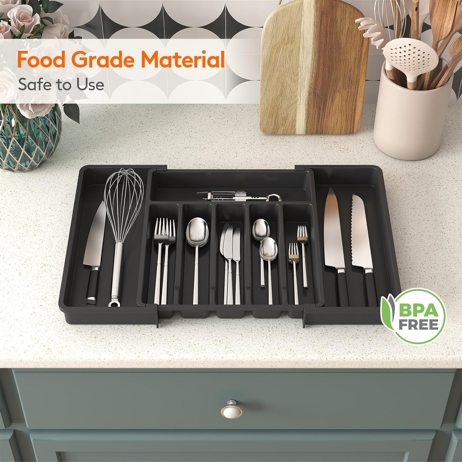 Expandable Silverware Drawer Organizer